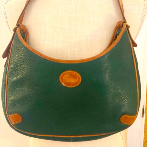 Vintage Dooney & Burke Hunter Green Shoulder Bag - Picture 9 of 11